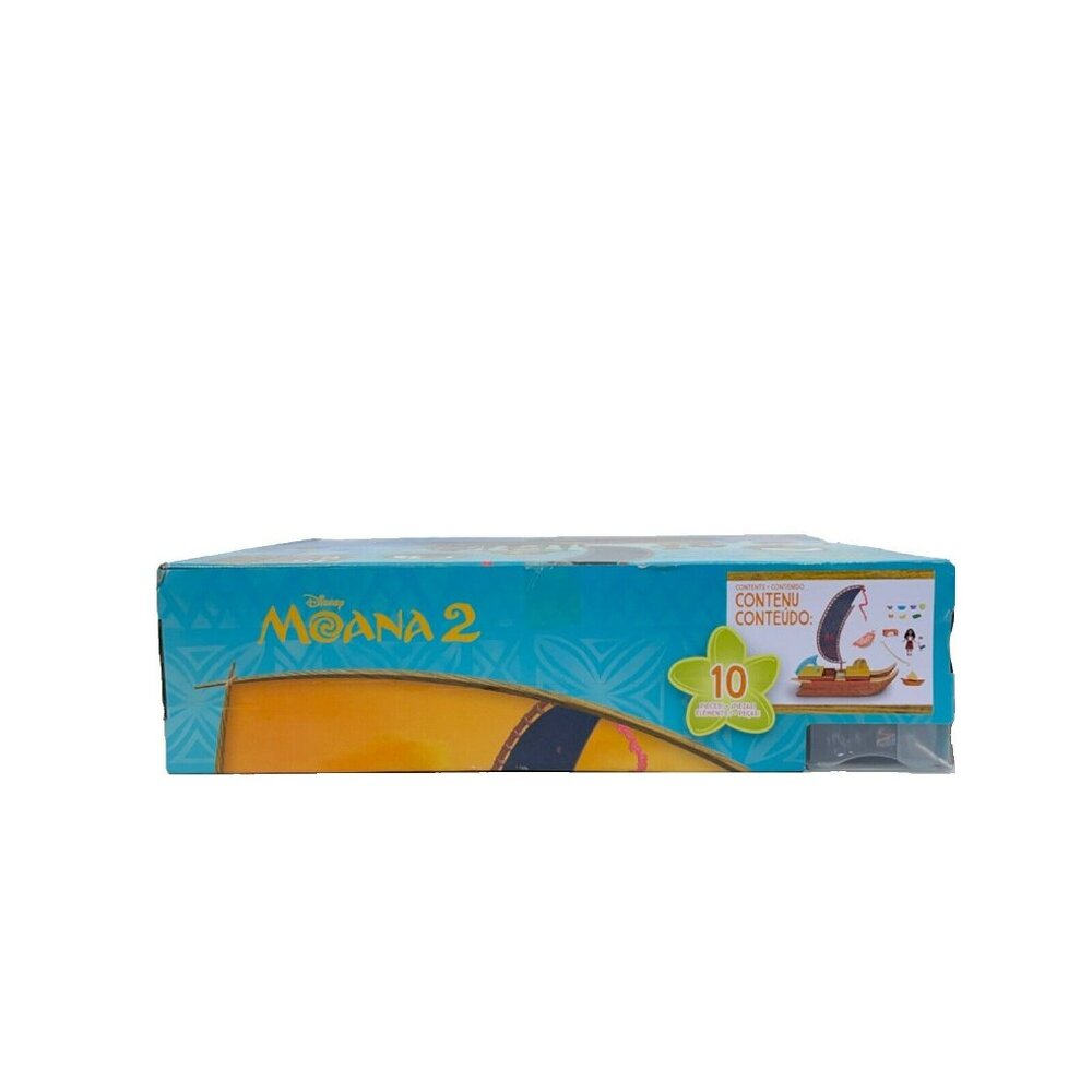 Disney Moana 2 Moana’s Adventure Canoe Playset 10 Piece Set - Picture 14 of 15
